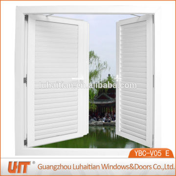 Burglar proof pvc louver shutter window