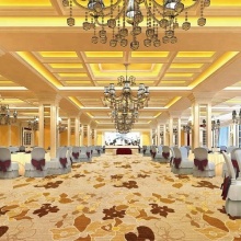 red Hotel banquet hall print carpet with clear printing