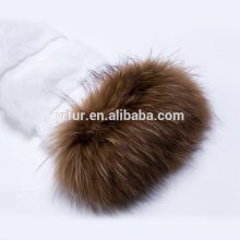 YRFUR Customize Order Genuine Raccoon Fur Cuff Real Fur Wristband