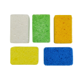 Sponge di cellulosa biodegradabile per la pulizia della cucina