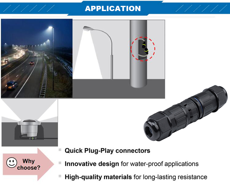 IP68 30A 500V SP21 4pin waterproof cable connector