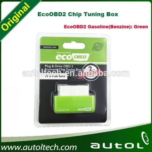 EcoOBD2 Chip Tuning Box Plug and Drive OBD2 Chip Tuning Box blue and green color free shipping