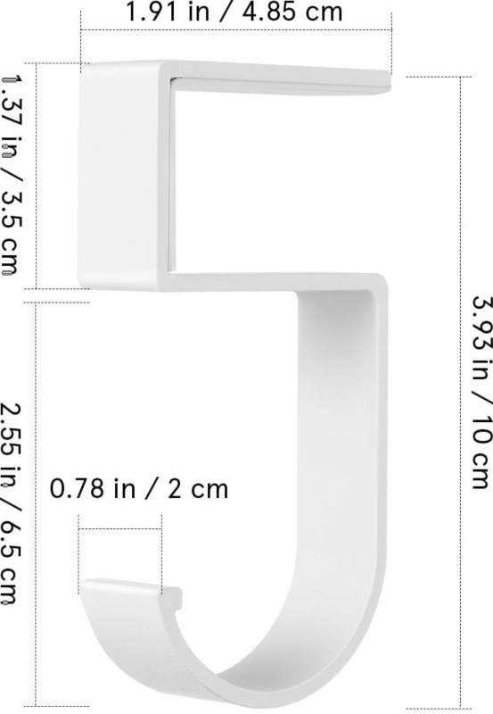 No Drill Bag Hook for Thin Tables
