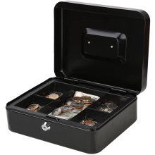 Cash Box with Money Tray and Key Lock