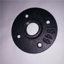 Black cast iron pipe fitting floor flanges