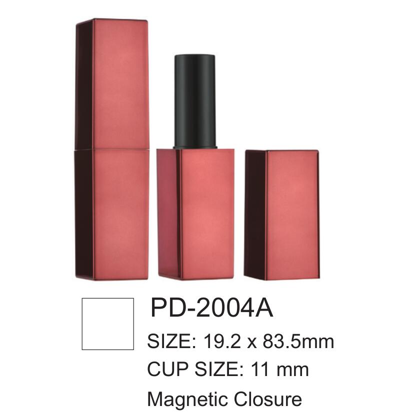 Slim Plastic Magnetic Closure Lipstick Cosmetic Container