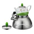 Juego de ollas de té doble de venta caliente