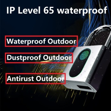 Low power waterproof fingerprint padlock