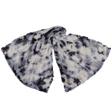 tie-died wool pashmina shawl