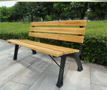 Wooden color waterproof cheap wpc outdoor bench