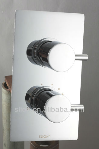 Concealed Shower Taps Dual Handles Thermostatic Shower Valve