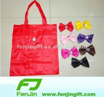 unique foldable bowknot shopping bag