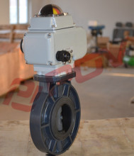 supply alkali proof electric Pretty upvc butterfly valve