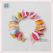 Colorful leaf children necklace , cute girls' party necklace , plastic bead necklace