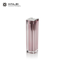 50ml pink rectangular vacuum bottle with pump