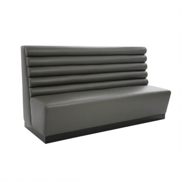 Cabine de sofá de couro personalizada para restaurante de canto