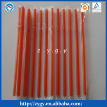 red individually film wrapped flexible straw