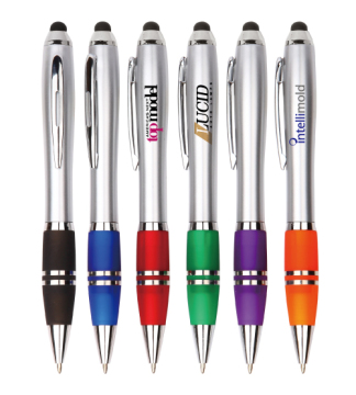 Silver stylus ball pen