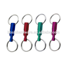 Fashion High Quality Metal Colored Pull Apart Quick Release Key Chain