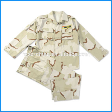 Desert camouflage military uniform