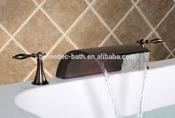 two handles waterfall ORB BathTub Faucet