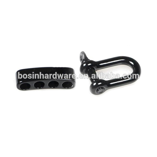 Moda de alta qualidade Metal Black aço inoxidável Shackle