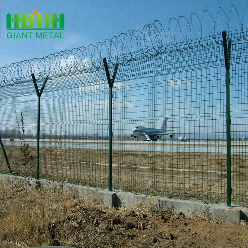 Razor Barbed High Security Anti Climb Airport Fence