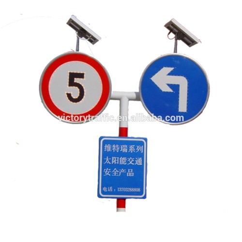 Solar LED traffic sign, Traffic warning sign, Traffic safety sign