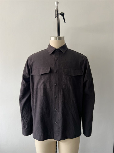 Men's Lapel Double Pocket Shirt