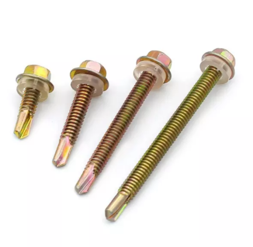 hex drill screw, stainless steel metal hex flange