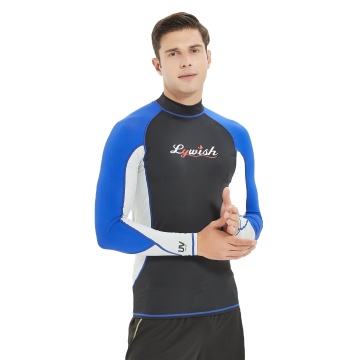 Custom Logo Spandex Surfing Rash Guards for Men - OEM Long Sleeve Rash Guard