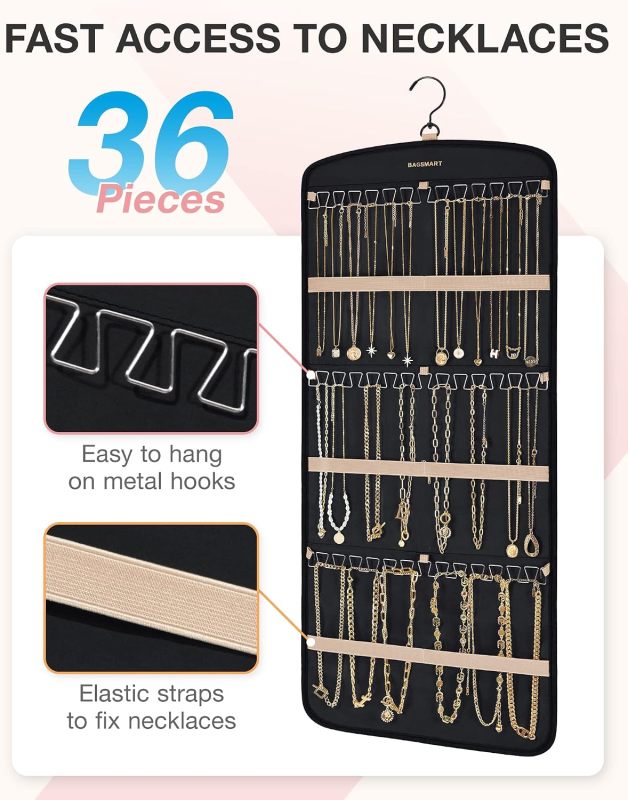 Foldable Jewelry Storage Bag for Earrings Rings Bracelets