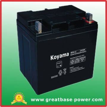 Sealed Rechargeable Battery AGM Battery 24ah 12V