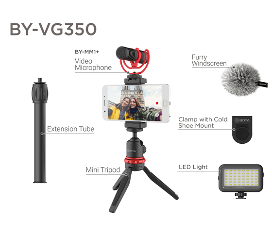 BOYA BY-VG350 Ultimate Smartphone Video Kit for Youtuber Vlogger