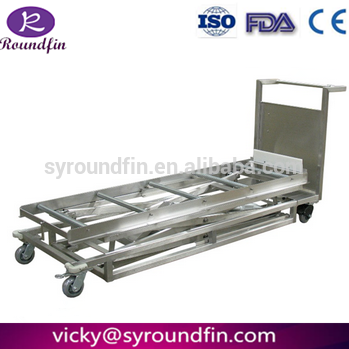 304 Stainless Steel mortuary hydraulic corpse lifting equipment