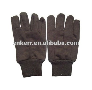 cotton jersey gloves,brown jersey glove