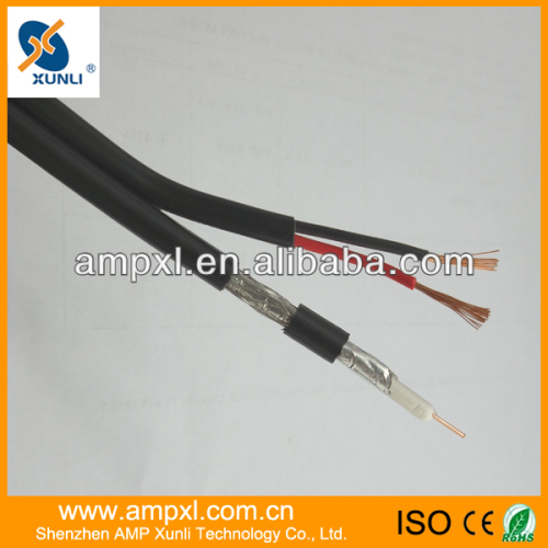 CCTV cable rg6 80 braid integrated cable
