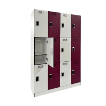 colorful hpl high gloss laminate individual locker