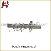 T1201 aluminium modern square double curtain track