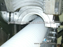 Double wall corrugated pipe extruder for basic construction