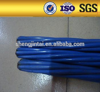 railway sleeper hollow slab and bridge used building materials 9.3mm/12.7mm/15.2mm plain/indented 7 wire pc steel strand
