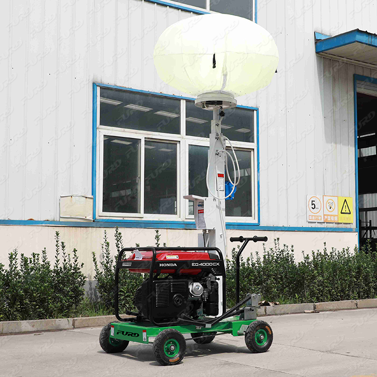 5m portable 2*1000W metal halide lamp spherical lamp tower