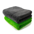 Microfiber bicolor coral fleece car washing cloth towel