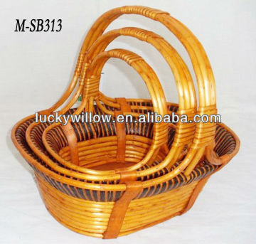 Antique Oval willow gift basket & fruit basket for traditional festival