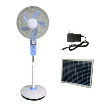 16" Solar rechargeable fan