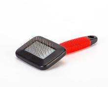 Percell Small T-Shape Stainless Steel Slicker Brush