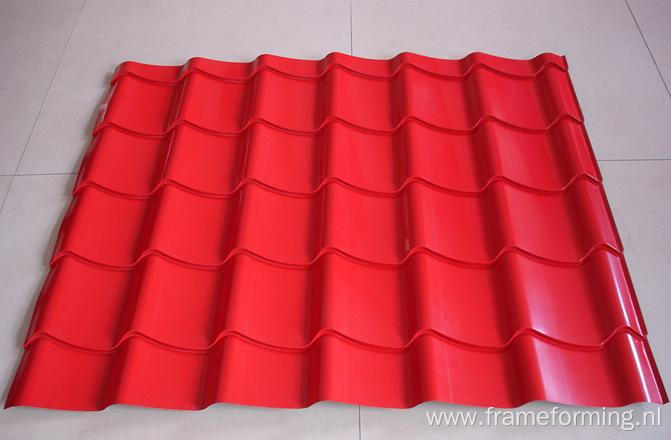 Villa Glazed Roof Tile Roll Forming Machine