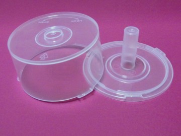plastic mini CD Cake box for 8cm cd/dvd discs packing