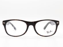 Brand Name Full-rim Ray Ban Optical Eyeglass Dark Havana On Blue Frame Rb5184f 5023