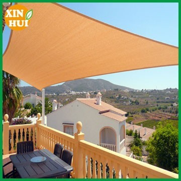 outdoor summer use sunshade sail with D-rings